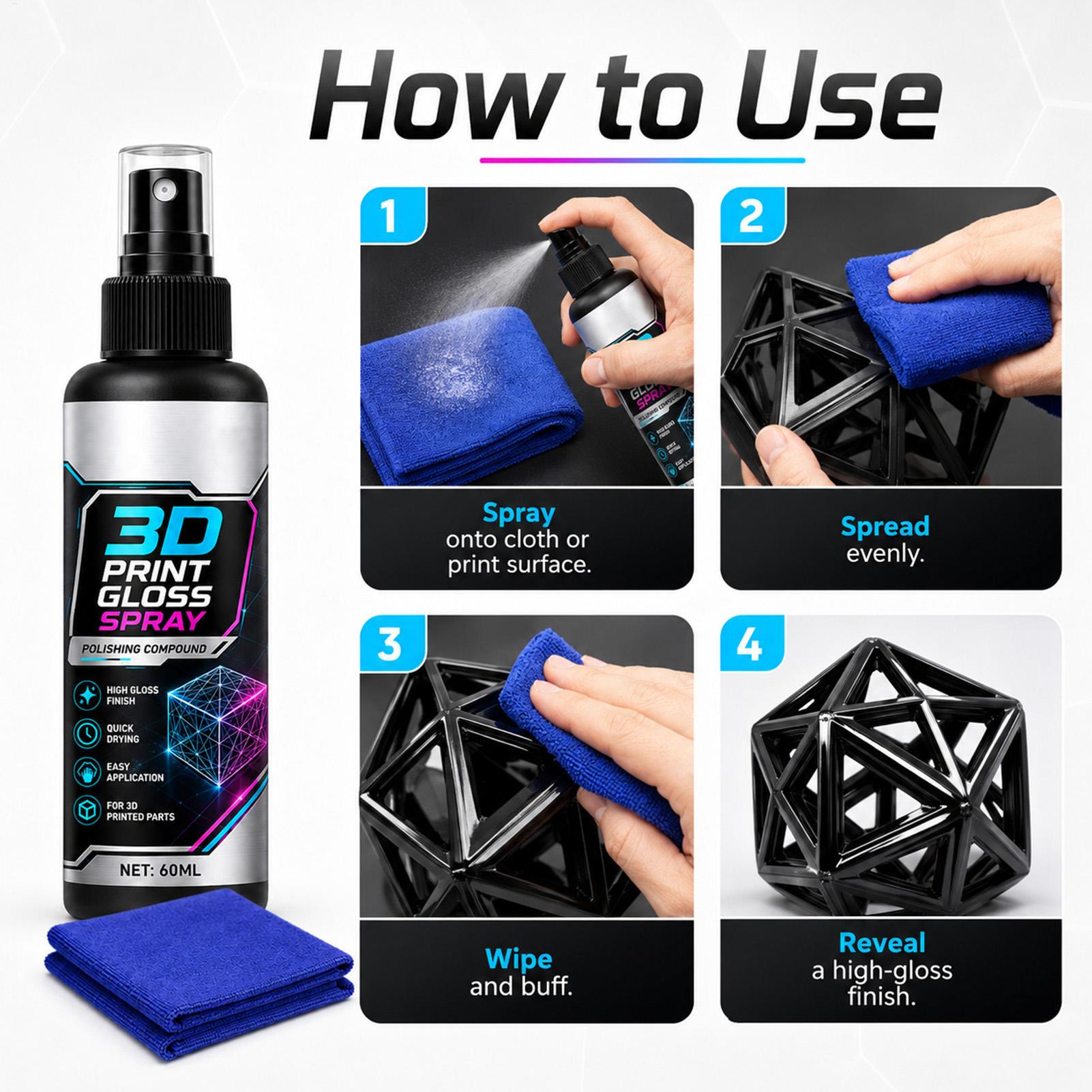 สเปรย์เคลือบเงา 3D ขนาด 100 มล - Misting Bottle Fine บทวิจารณ์และราคา